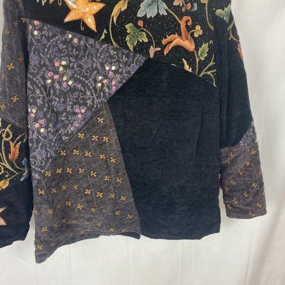 Alex Kim 90's Patchwork Wearable Art Multicolor Blazer Women's Large. - Picture 8 of 11
